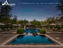 Tablet Screenshot of krabiaquamarineresort.com